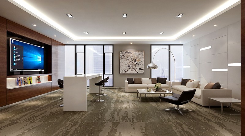 880平米房地產(chǎn)銷(xiāo)售公司辦公室設(shè)計(jì)效果圖-第2張圖片-上海古都建筑設(shè)計(jì)集團(tuán)