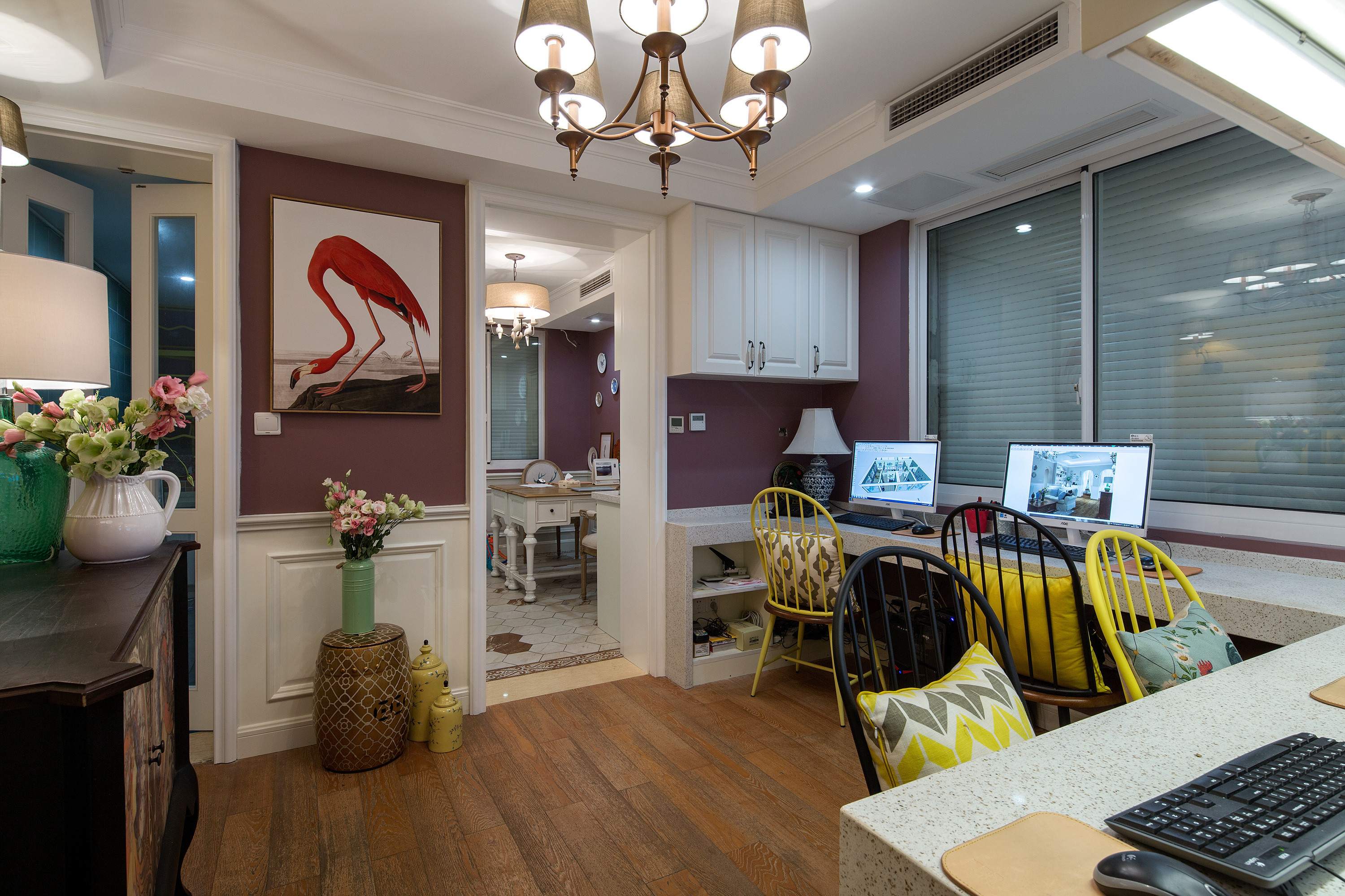 徐匯區(qū)120平辦公室裝修美式風格設計-第1張圖片-上海古都建筑設計集團