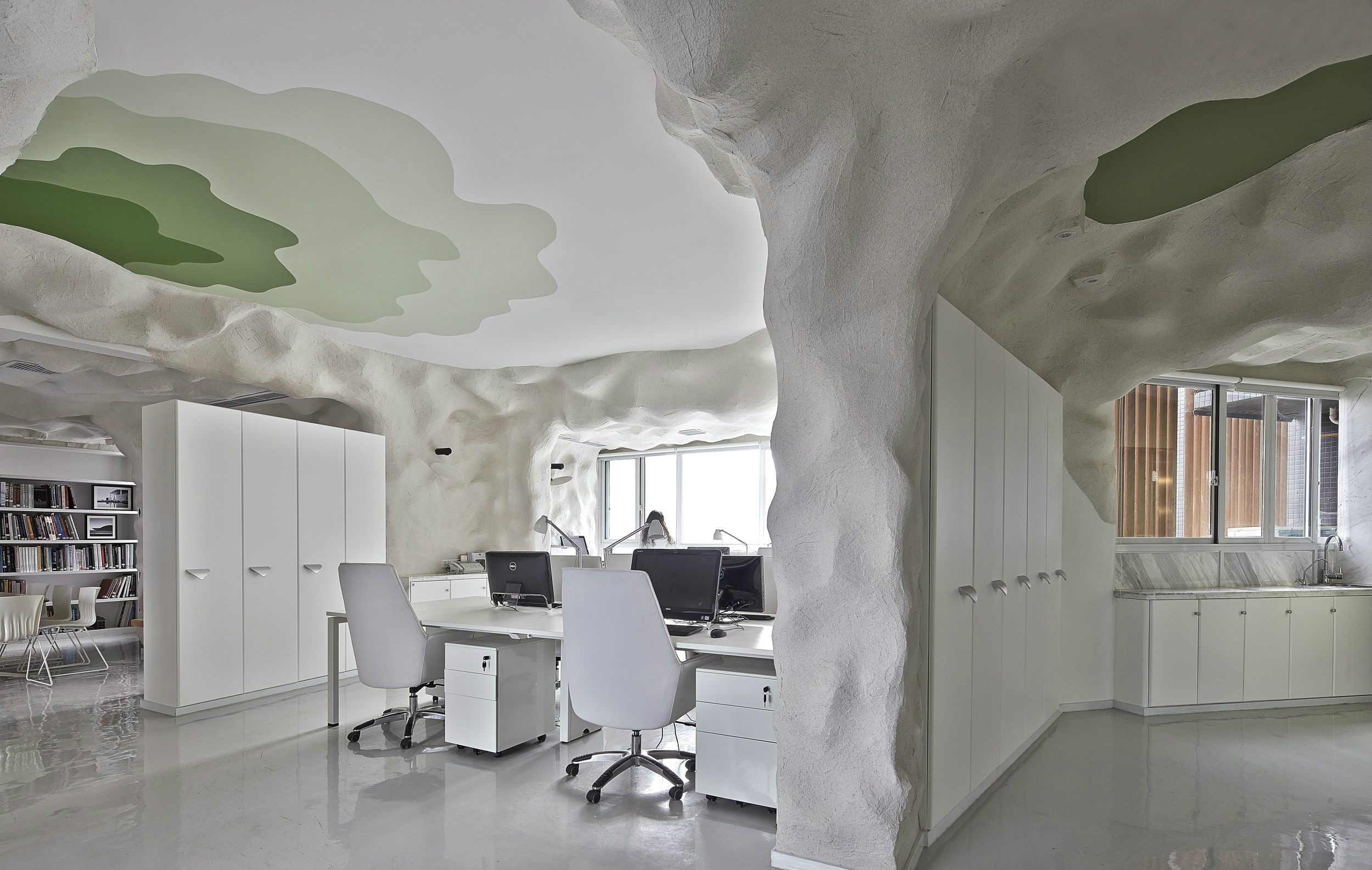 上海山洞風格辦公室裝修設(shè)計效果圖-第9張圖片-上海古都建筑設(shè)計集團