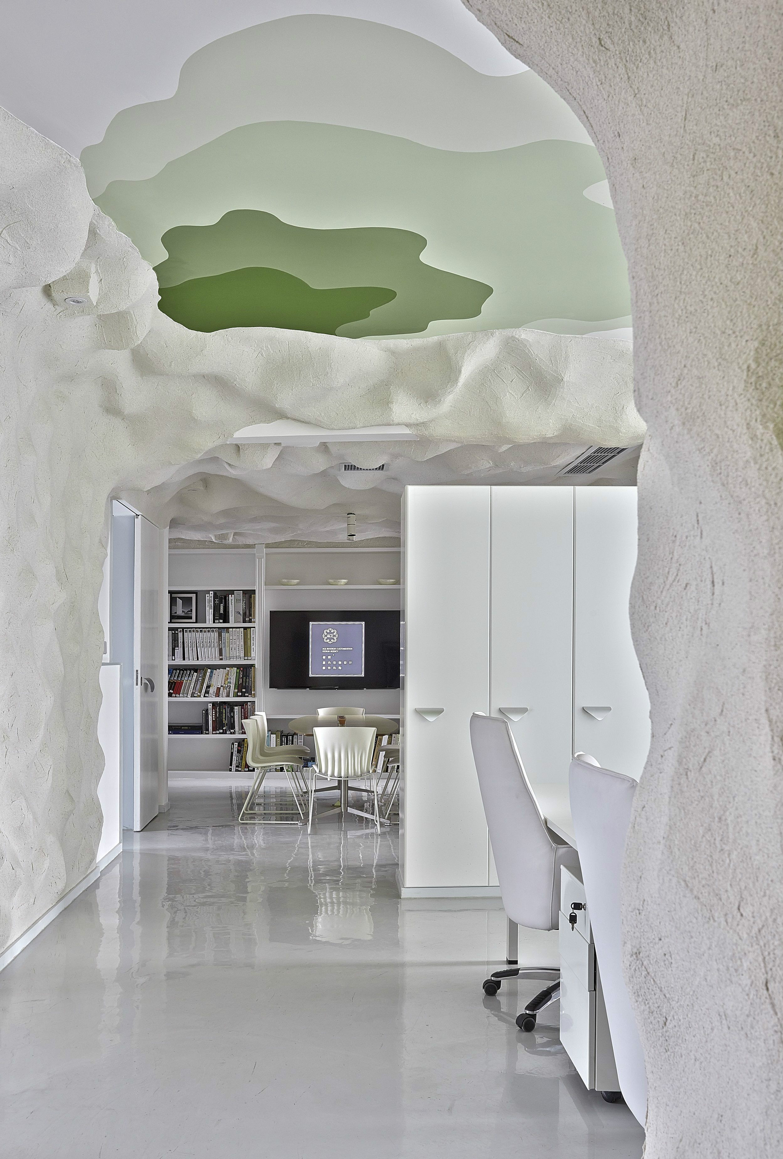 上海山洞風格辦公室裝修設(shè)計效果圖-第10張圖片-上海古都建筑設(shè)計集團