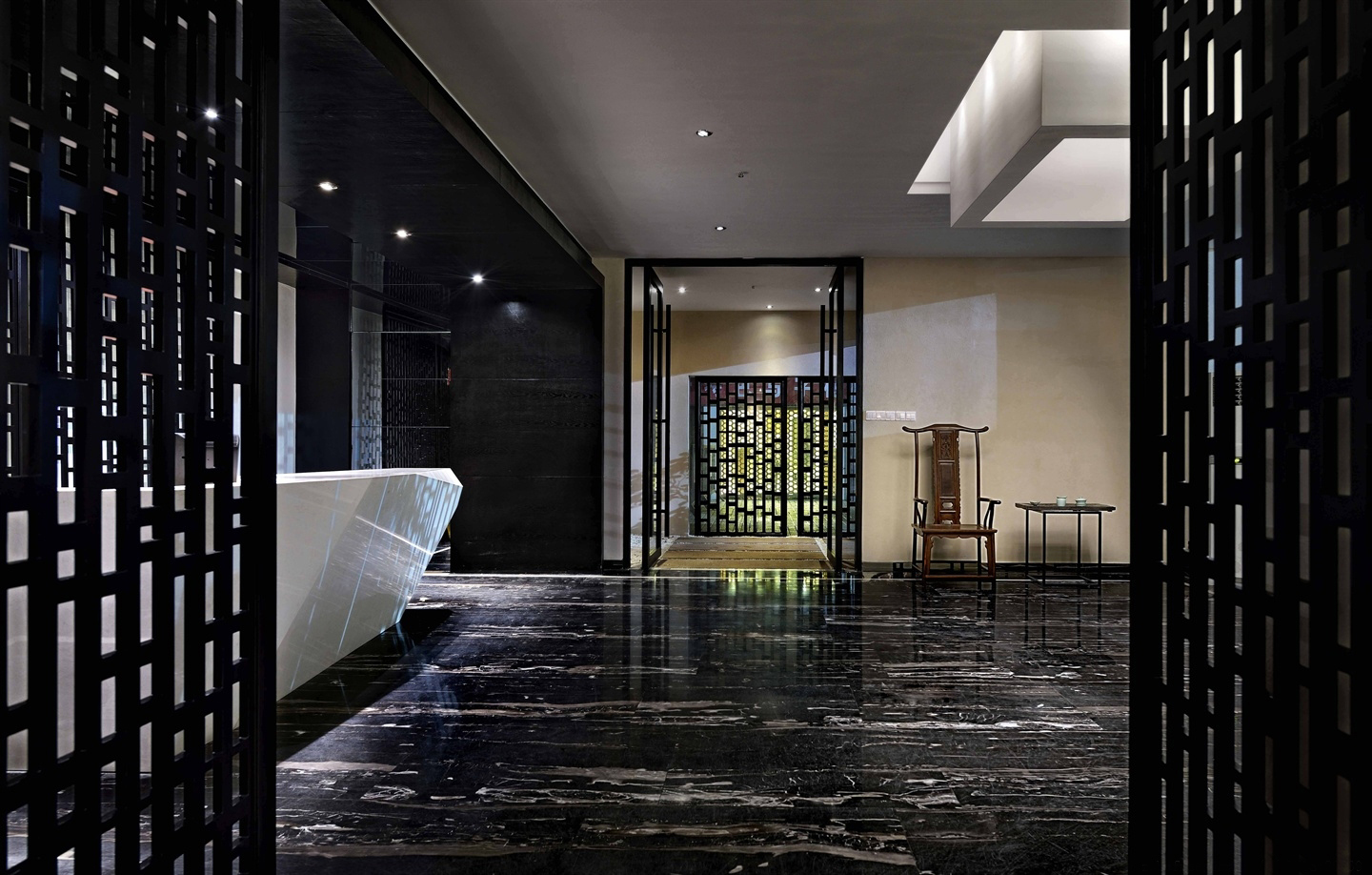 金山區(qū)200平辦公室裝修靜謐風格設(shè)計-第2張圖片-上海古都建筑設(shè)計集團