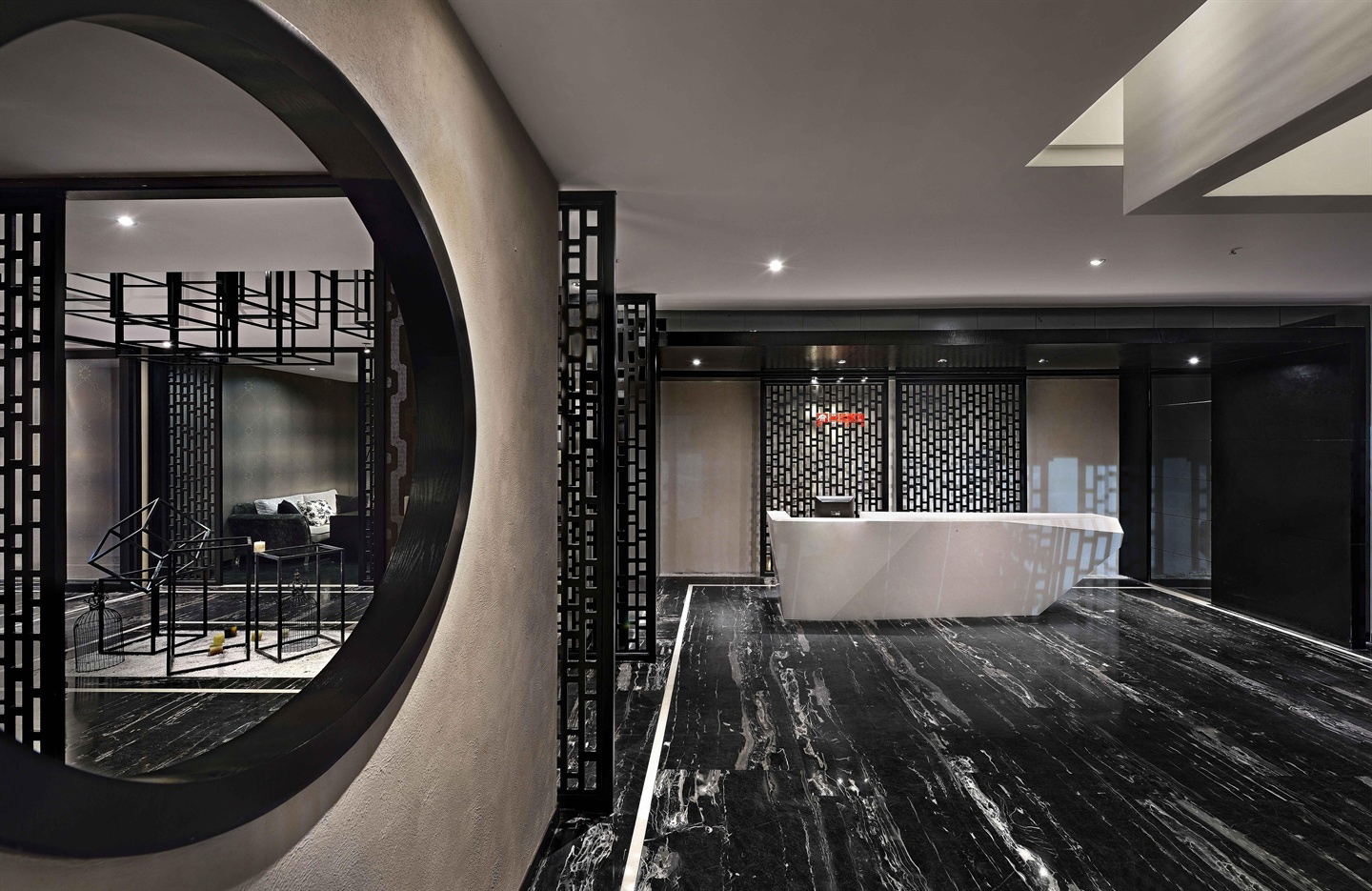 金山區(qū)200平辦公室裝修靜謐風格設(shè)計-第1張圖片-上海古都建筑設(shè)計集團