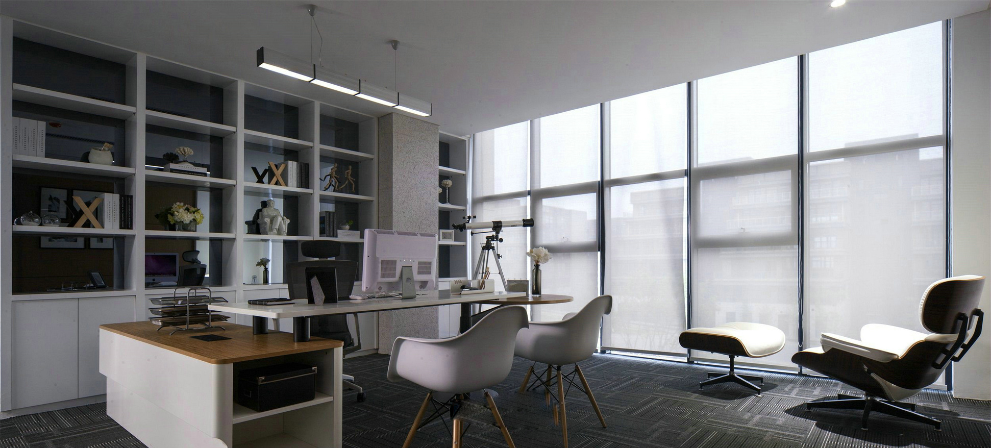 上?，F(xiàn)代時尚風(fēng)格辦公室裝修設(shè)計-第3張圖片-上海古都建筑設(shè)計集團(tuán)