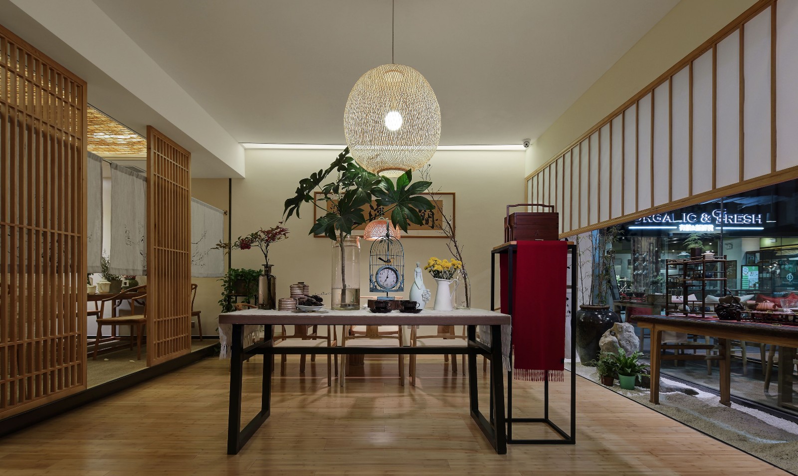 普陀區(qū)120平茶莊裝修設(shè)計-第6張圖片-上海古都建筑設(shè)計集團