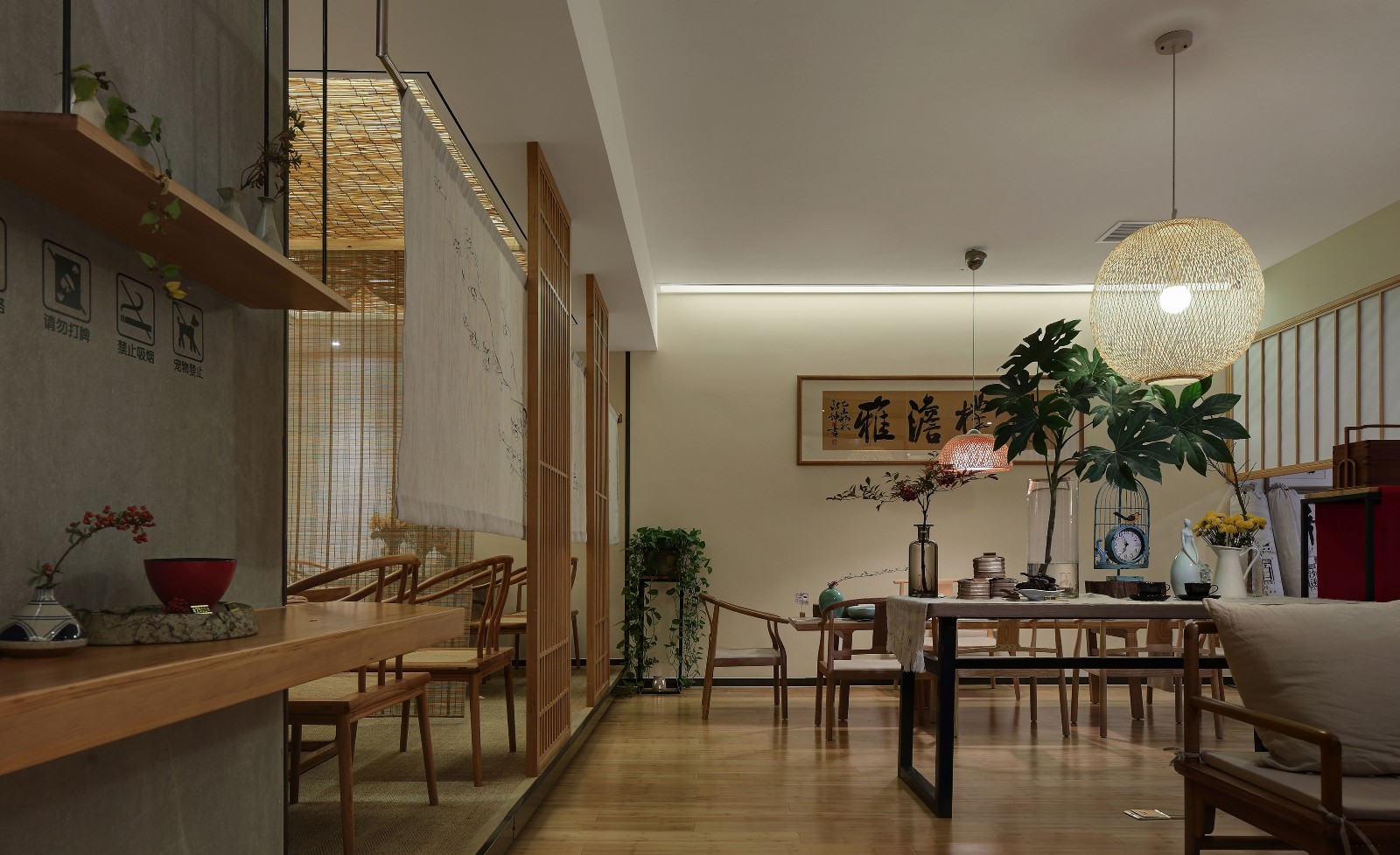 普陀區(qū)120平茶莊裝修設(shè)計-第7張圖片-上海古都建筑設(shè)計集團