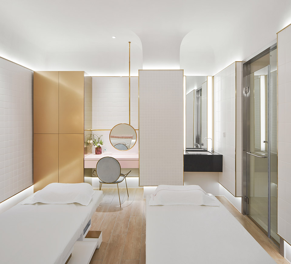 黃浦區(qū)簡約風(fēng)美容會所裝修設(shè)計-第1張圖片-上海古都建筑設(shè)計集團(tuán)