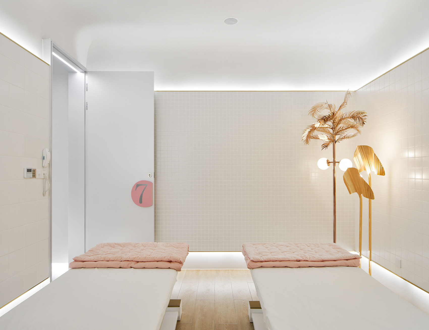 黃浦區(qū)簡約風(fēng)美容會所裝修設(shè)計-第5張圖片-上海古都建筑設(shè)計集團(tuán)