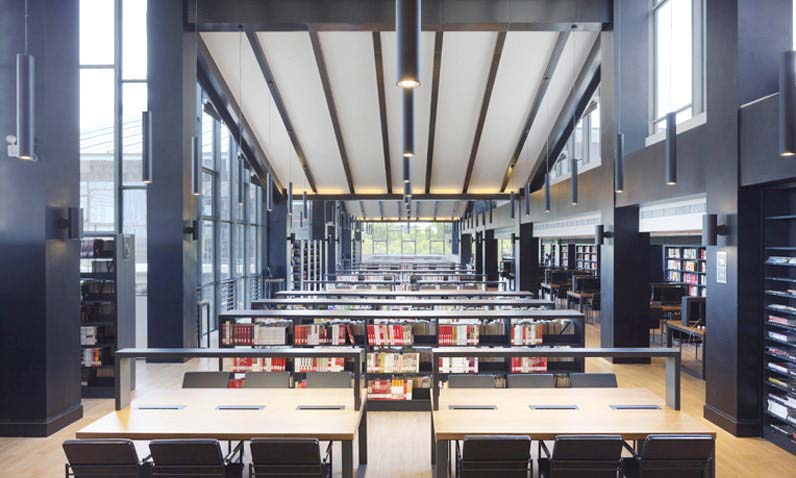 空曠工業(yè)風(fēng)圖書館裝修設(shè)計-第2張圖片-上海古都建筑設(shè)計集團