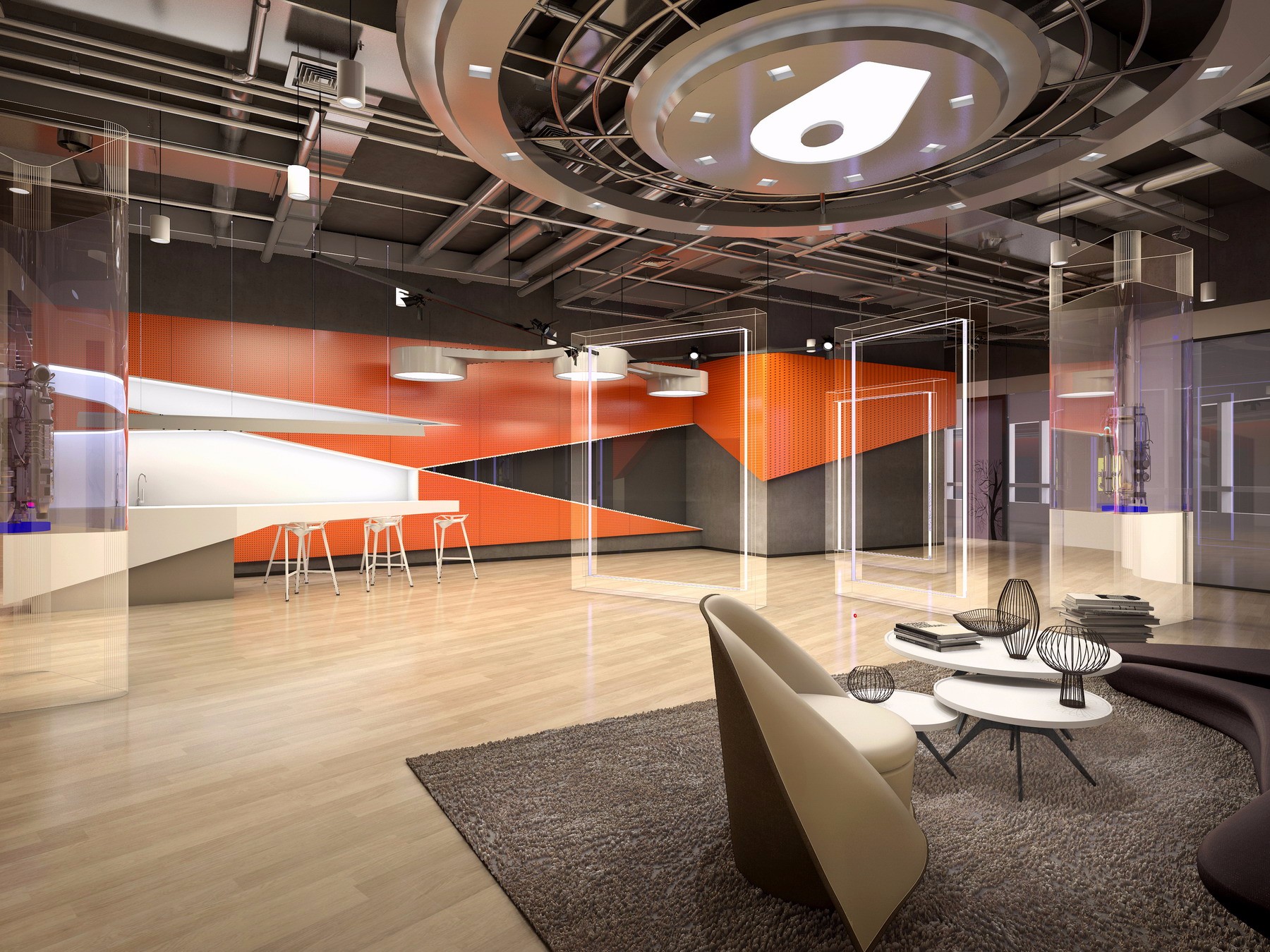 現(xiàn)代科技風格辦公室裝修設計-第7張圖片-上海古都建筑設計集團