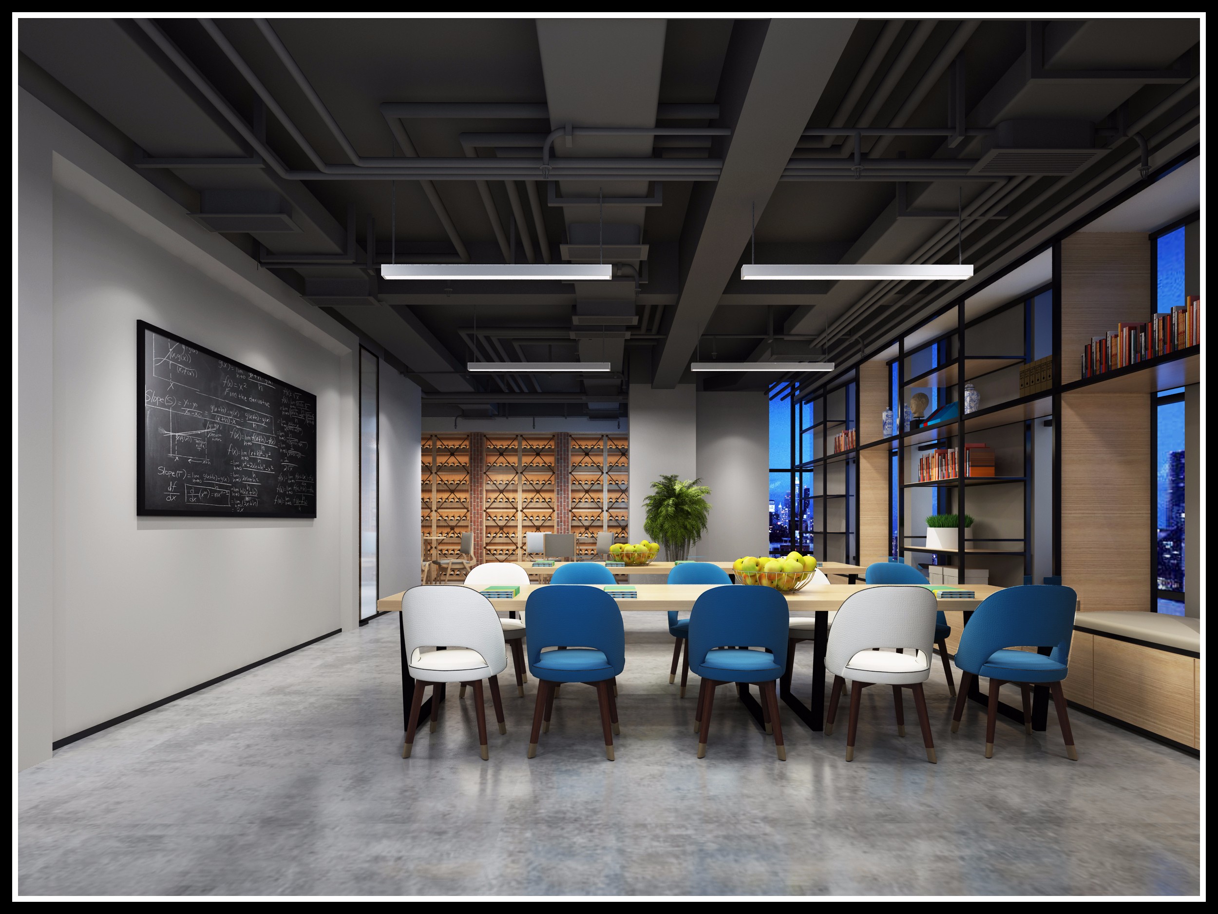 浦東新區(qū)奢華工業(yè)風辦公室裝修設(shè)計-第6張圖片-上海古都建筑設(shè)計集團