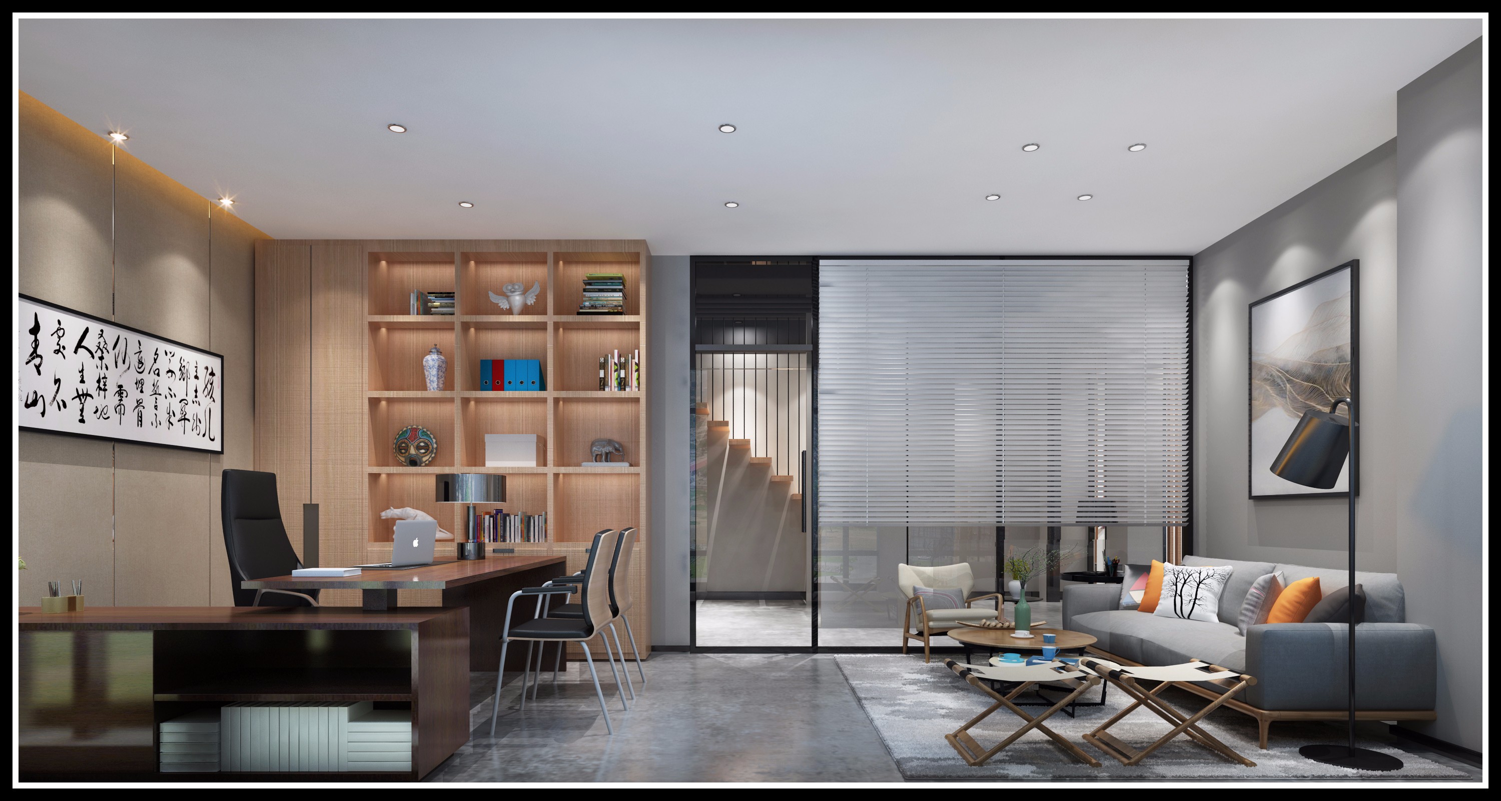 浦東新區(qū)奢華工業(yè)風辦公室裝修設(shè)計-第8張圖片-上海古都建筑設(shè)計集團