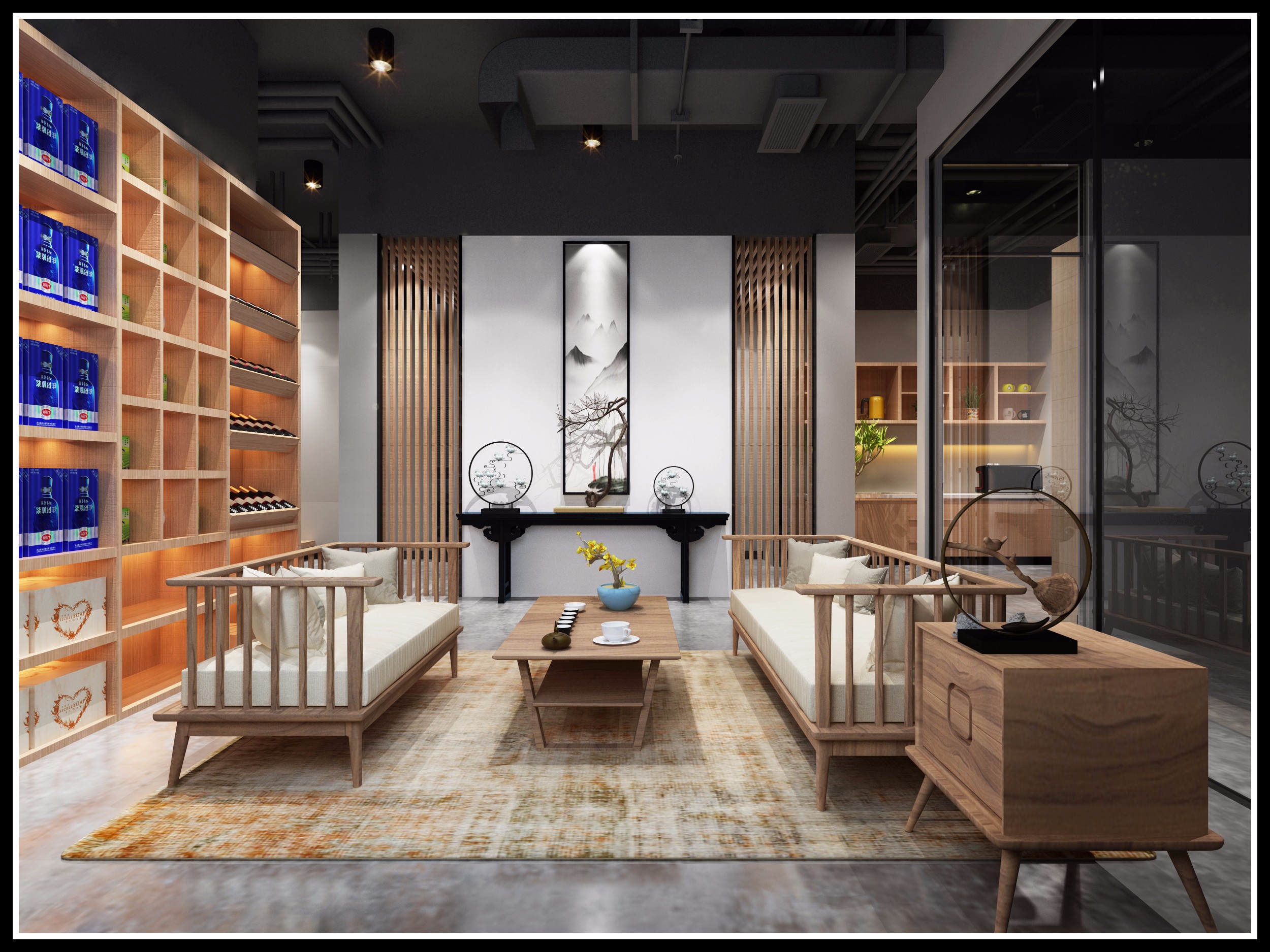 浦東新區(qū)奢華工業(yè)風辦公室裝修設(shè)計-第9張圖片-上海古都建筑設(shè)計集團