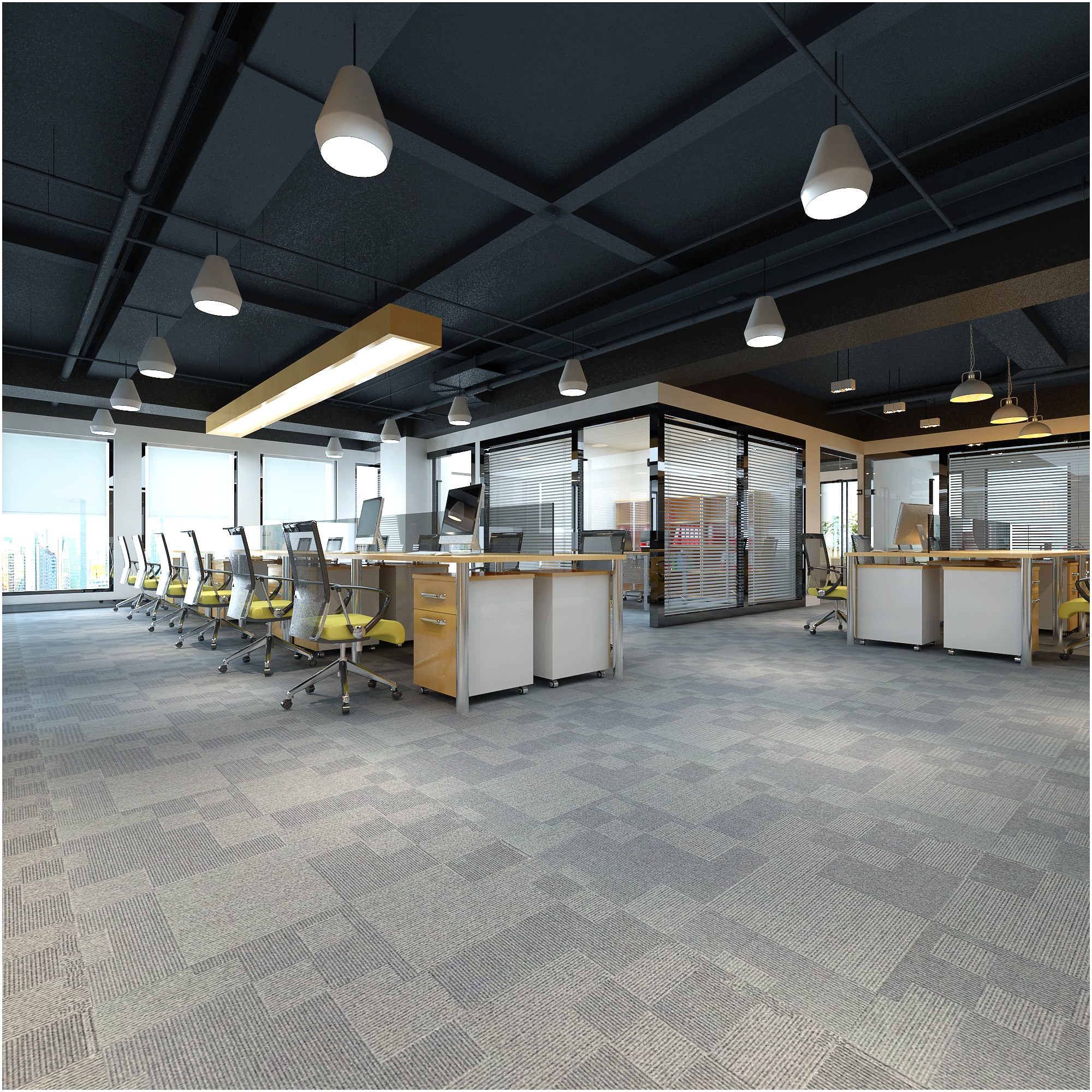 現(xiàn)代文藝辦公室裝修設計-第2張圖片-上海古都建筑設計集團