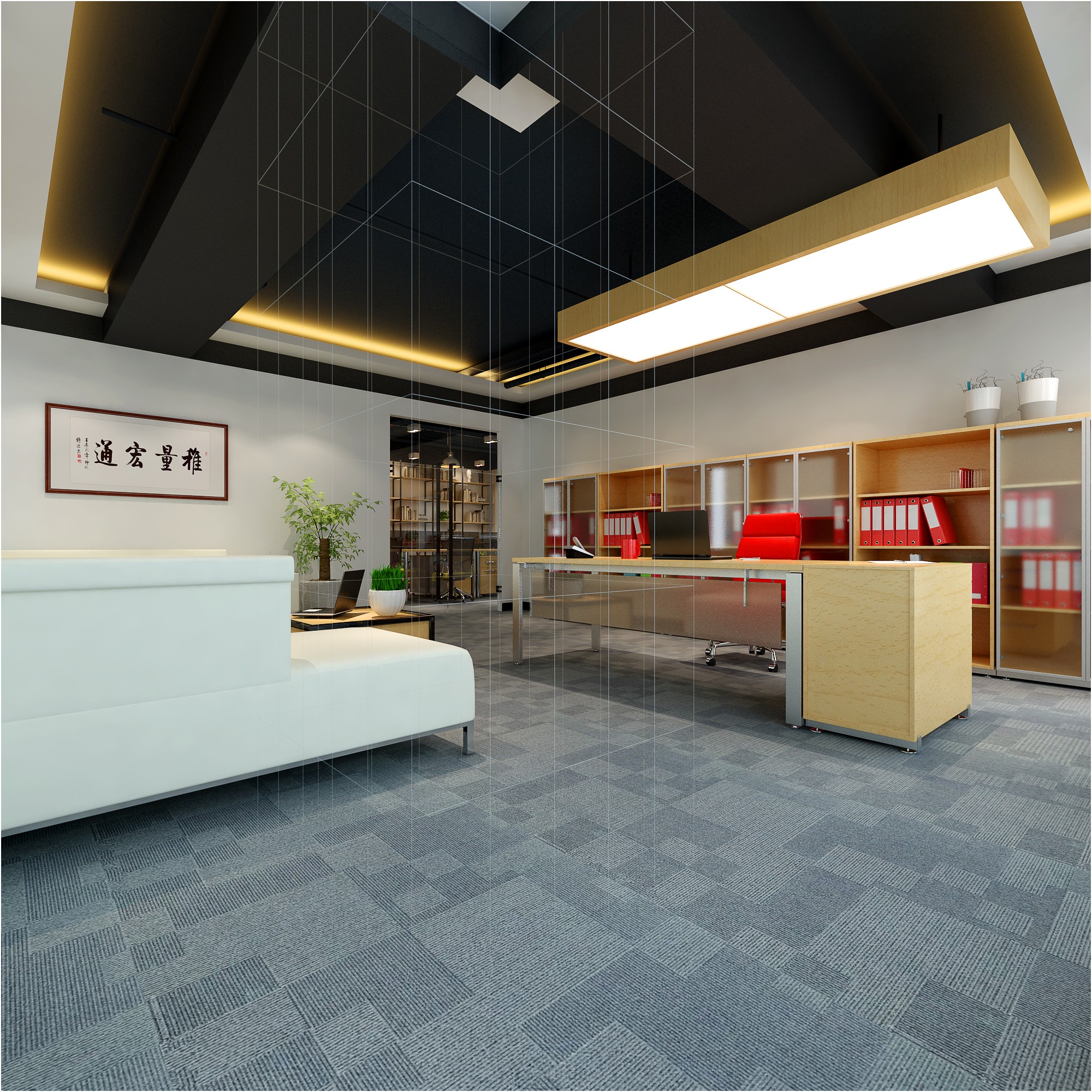 現(xiàn)代文藝辦公室裝修設計-第5張圖片-上海古都建筑設計集團