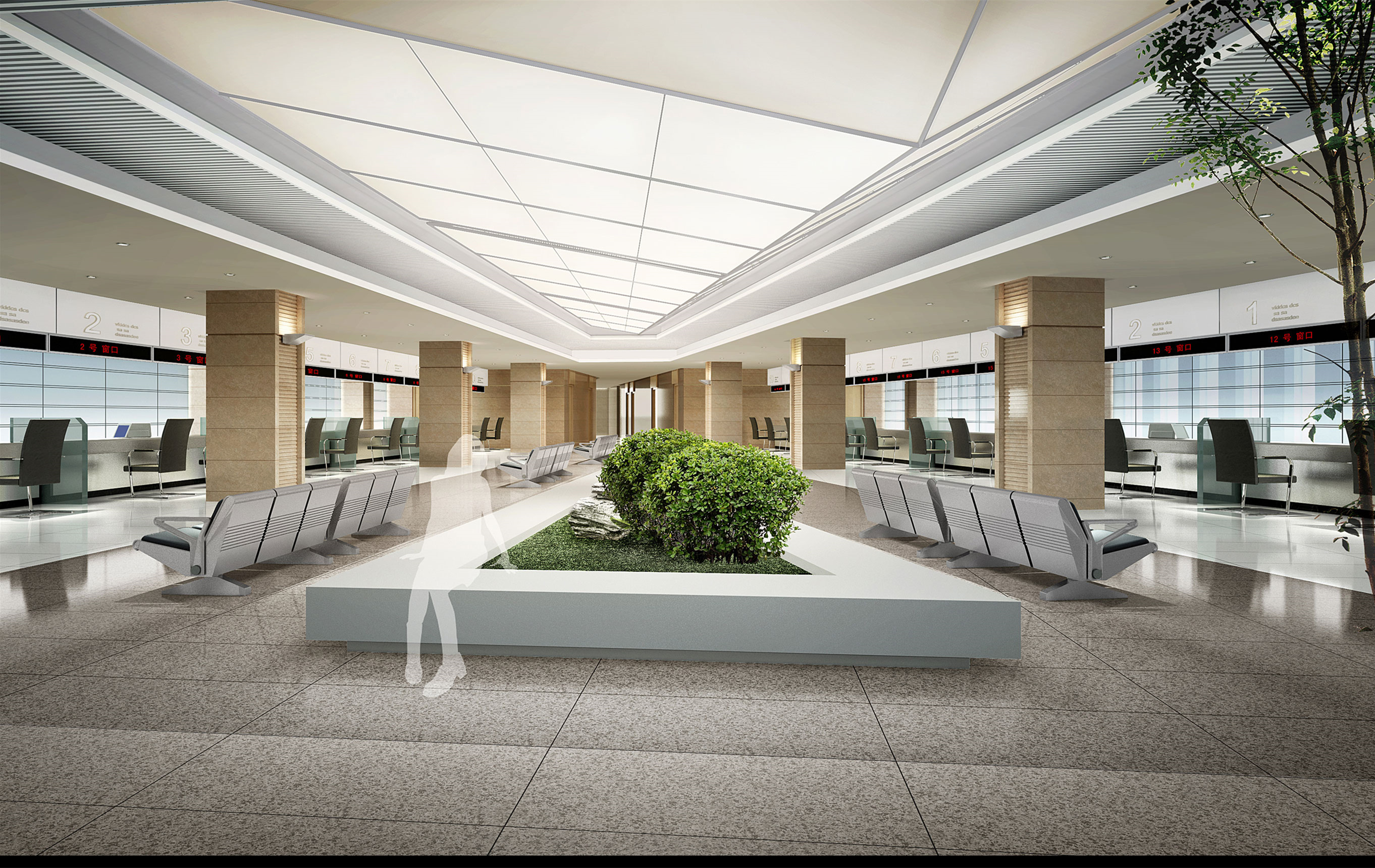 寬曠會議室裝修設(shè)計-第3張圖片-上海古都建筑設(shè)計集團(tuán)