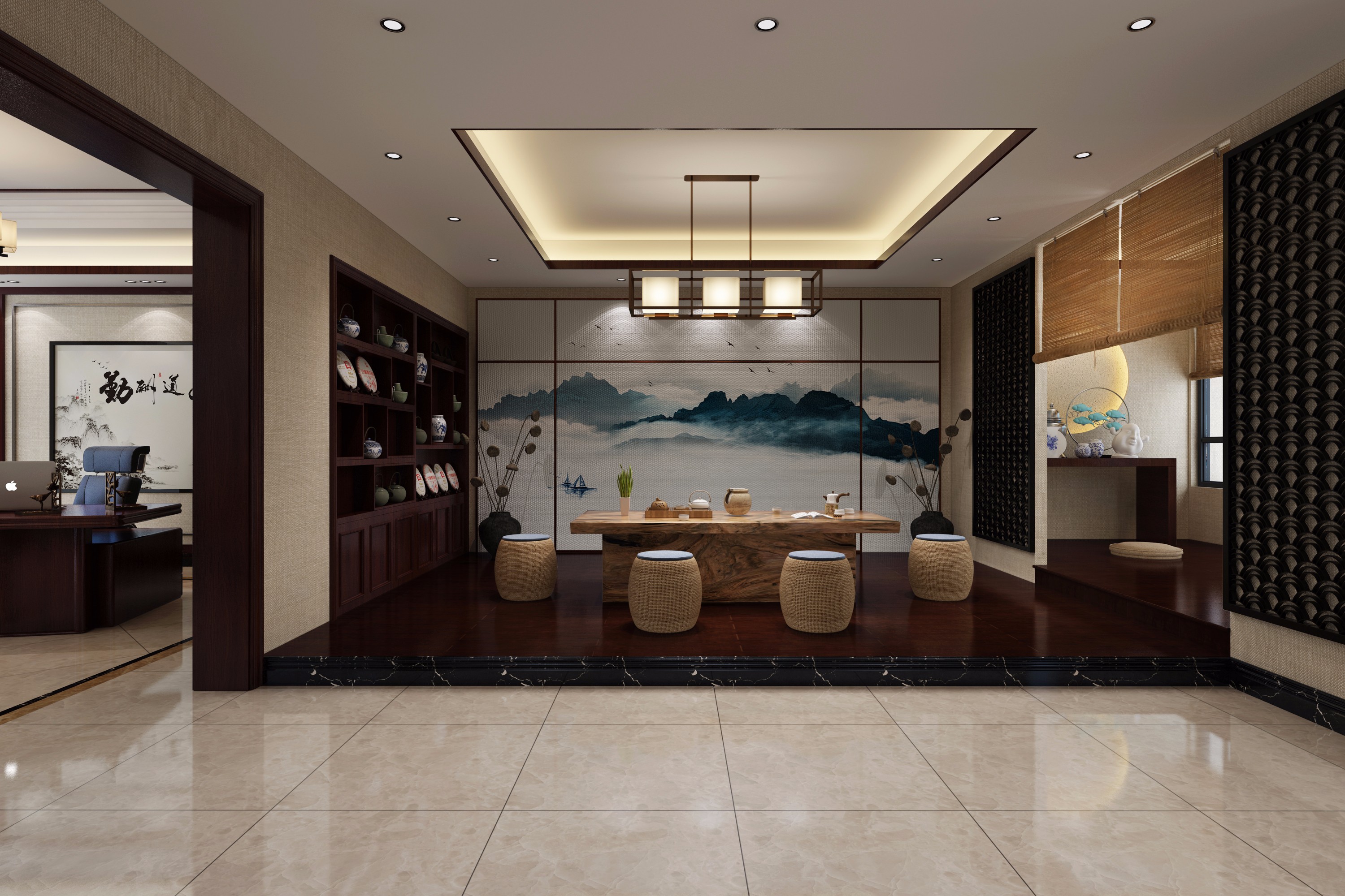 新中式辦公室裝修設(shè)計(jì)-第1張圖片-上海古都建筑設(shè)計(jì)集團(tuán) 新中式辦公室裝修設(shè)計(jì)-第1張圖片-上海古都建筑設(shè)計(jì)集團(tuán)