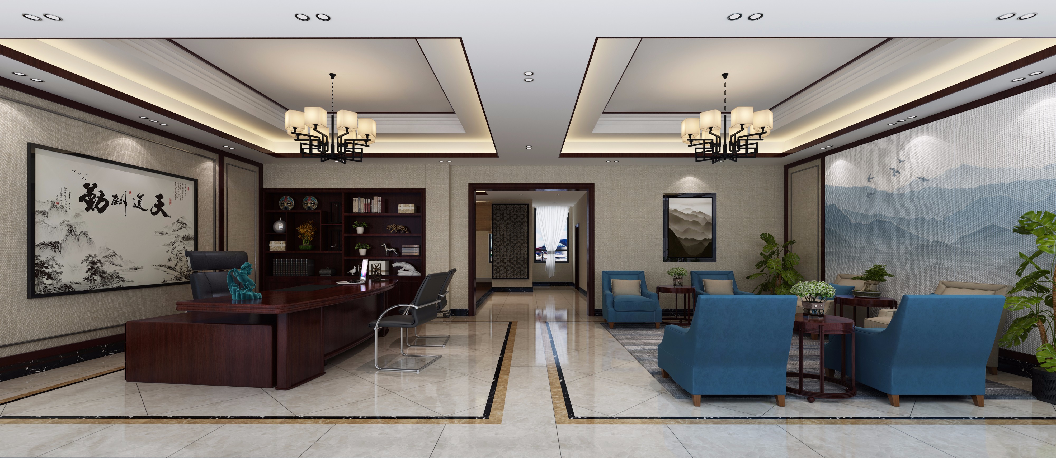 新中式辦公室裝修設(shè)計(jì)-第2張圖片-上海古都建筑設(shè)計(jì)集團(tuán) 新中式辦公室裝修設(shè)計(jì)-第2張圖片-上海古都建筑設(shè)計(jì)集團(tuán)