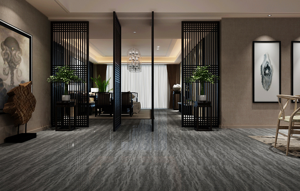 中式復古風格辦公室裝修設計-第5張圖片-上海古都建筑設計集團