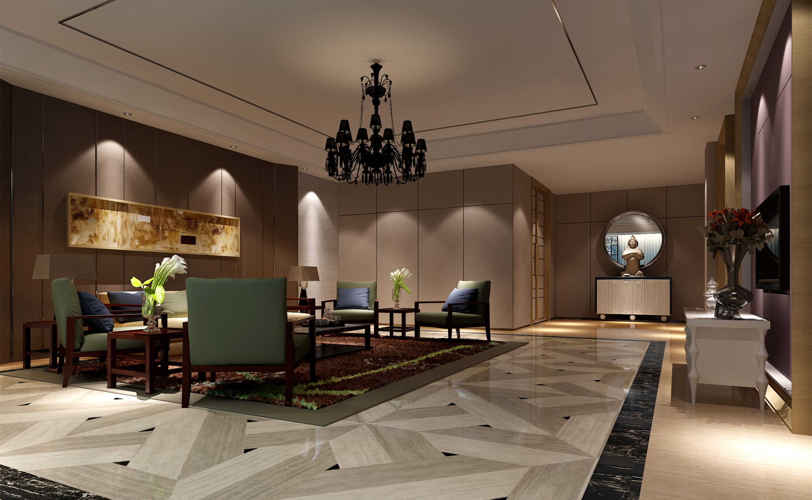 古典風格辦公室裝修設(shè)計-第4張圖片-上海古都建筑設(shè)計集團