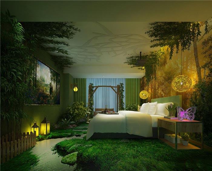 個性情侶主題酒店裝修設(shè)計-第1張圖片-上海古都建筑設(shè)計集團