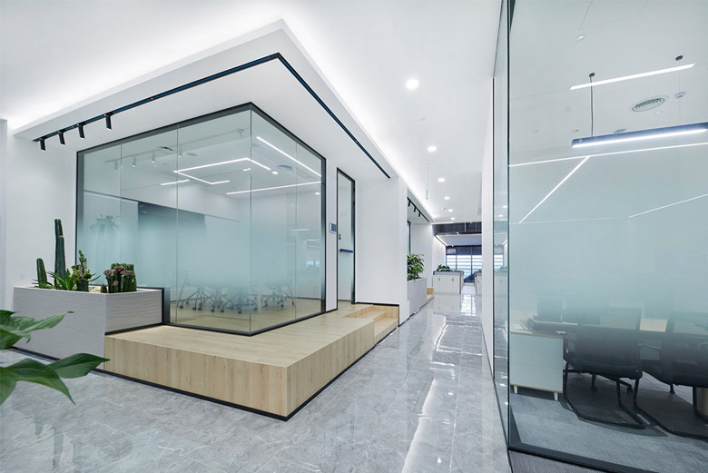 浦東張江4100平米辦公室設(shè)計裝潢實(shí)景-第3張圖片-上海古都建筑設(shè)計集團(tuán)